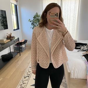 Club Monaco blush scallop jacket